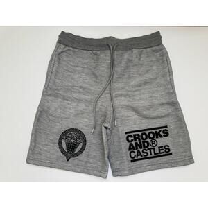 Crooks and Castles Men's Grey Shorts Size Medium New with Tags Streetwear